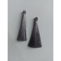 Кисточки декоративные 6,5 см цв. серый, цена за 1 шт